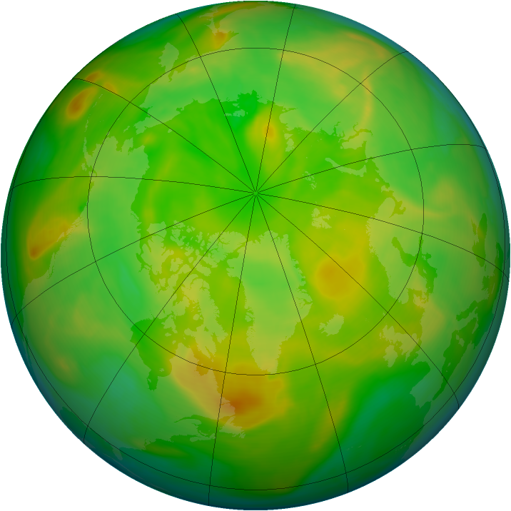 Arctic ozone map for 04 June 2005